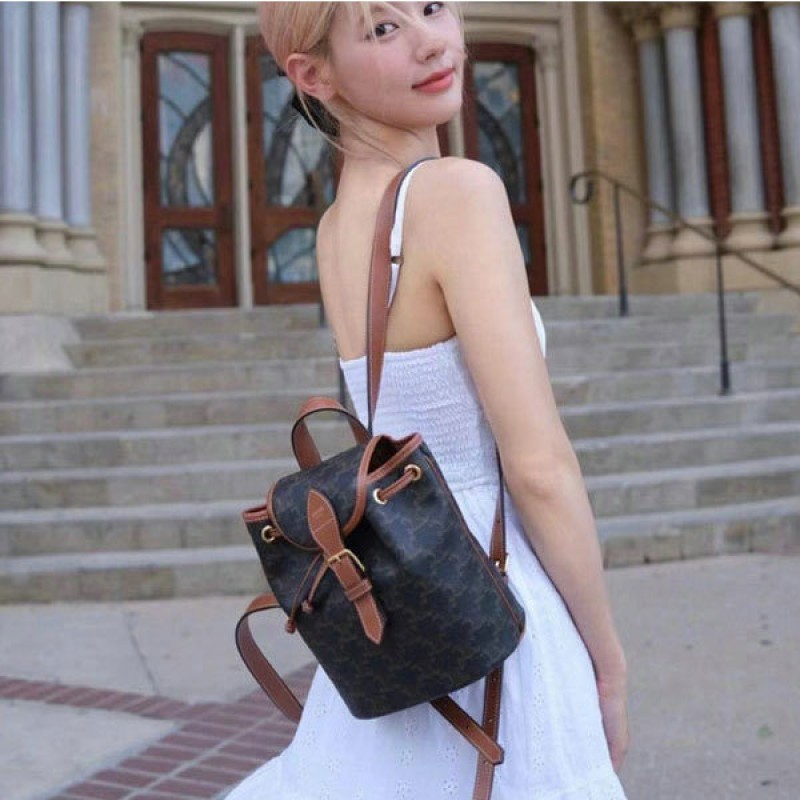 celine folco 凱旋門老花迷你後背包開箱與穿搭指南
